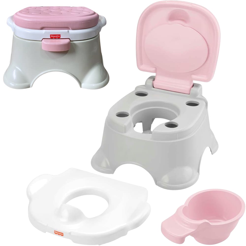 Troninho de Bebê Fisher Price 3 em 1 Rosa HGW36