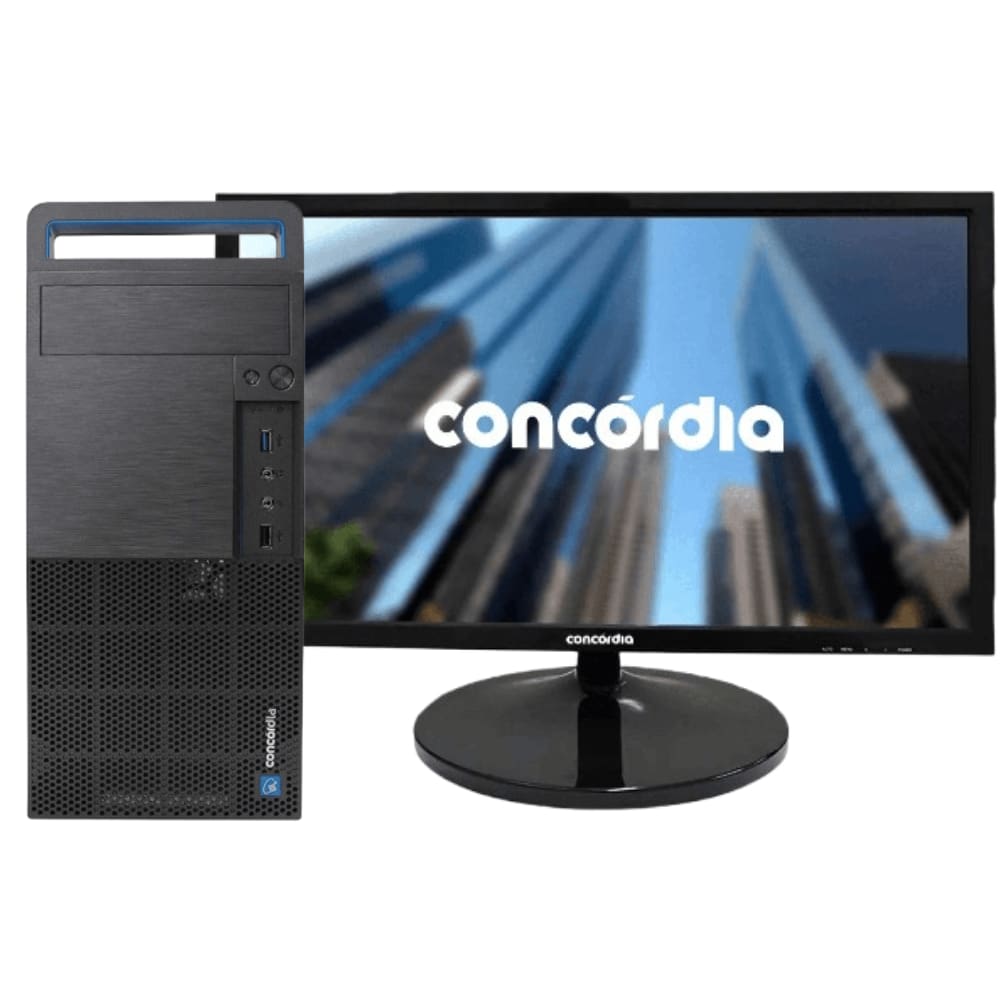 Computador Concórdia Com Monitor 21,5`` Processador Core i5 10400 8GB DDR4 SSD 240GB FreeDos