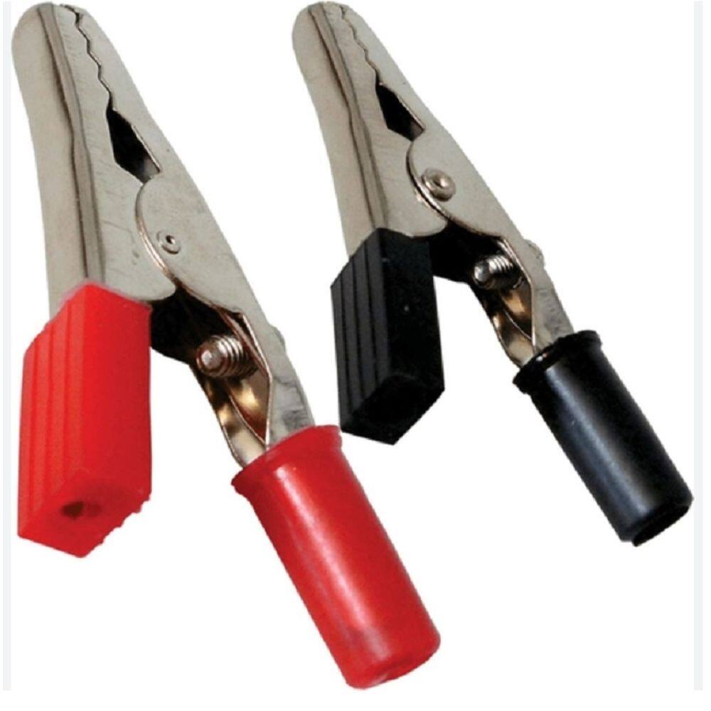 Kit 10 Pares Garra Jacaré Isolada 50mm PT/VM Alta Qualidade