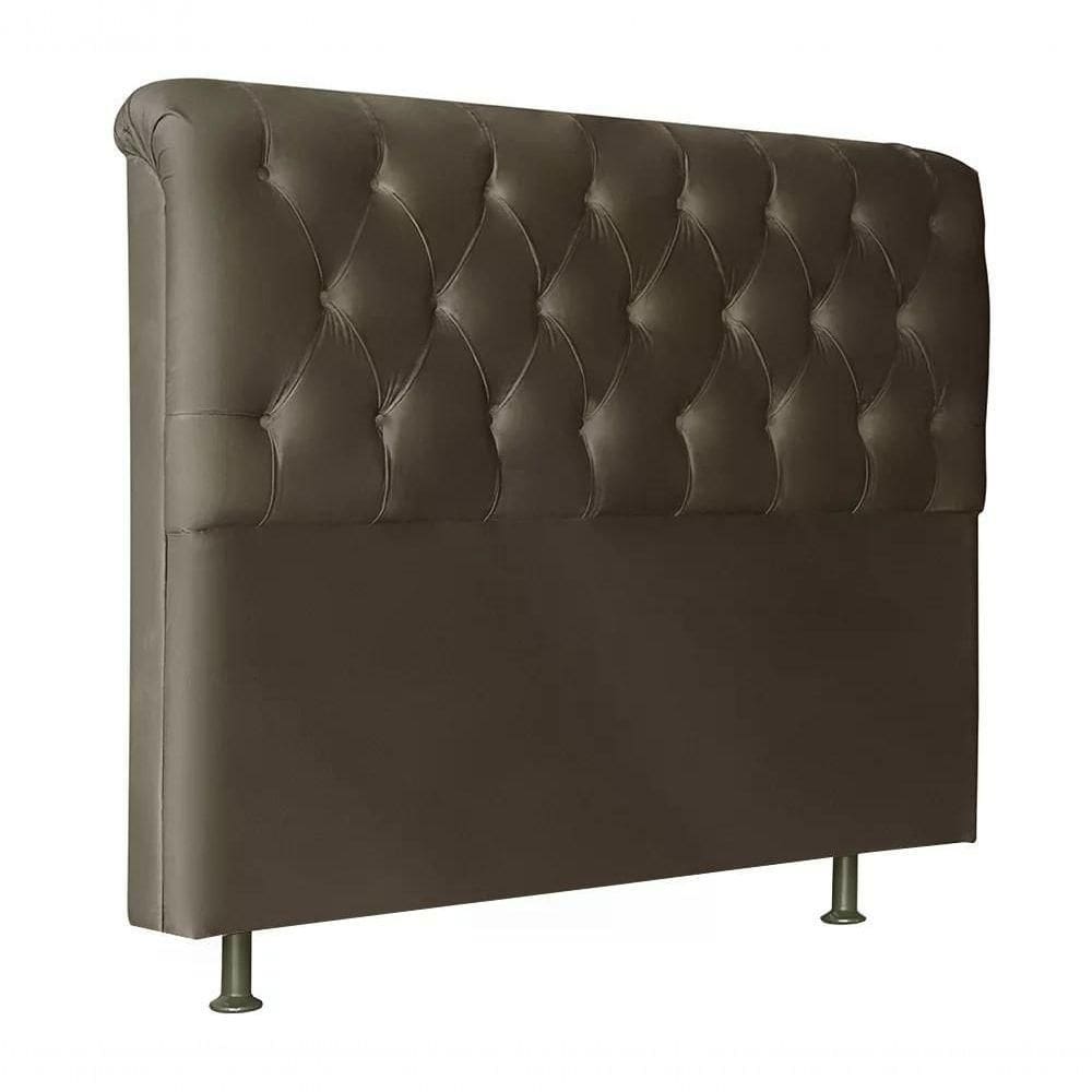 Cabeceira Queen 160cm Emilia Suede Marrom Id Suede Marrom