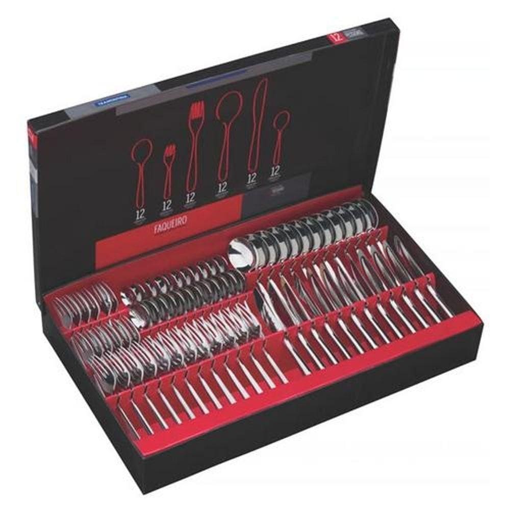 Faqueiro 72 Peças Em Aço Inox - Pacific
