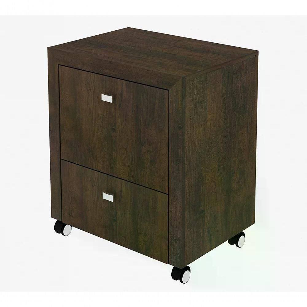 Gaveteiro Para Pasta Suspensa Me4112 Rustico Rustico