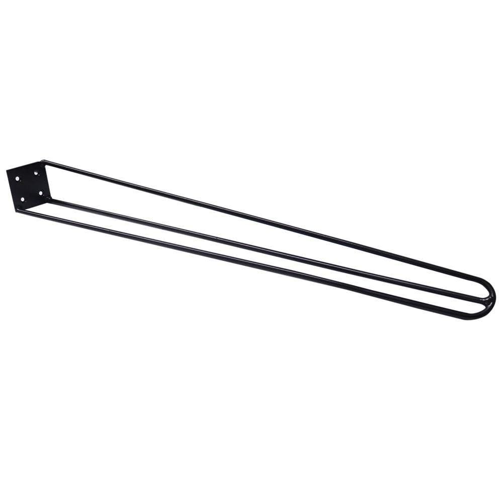 Kit 10 Pés De Metal 60 Cm Legs Mesa De Canto Aparador Preto