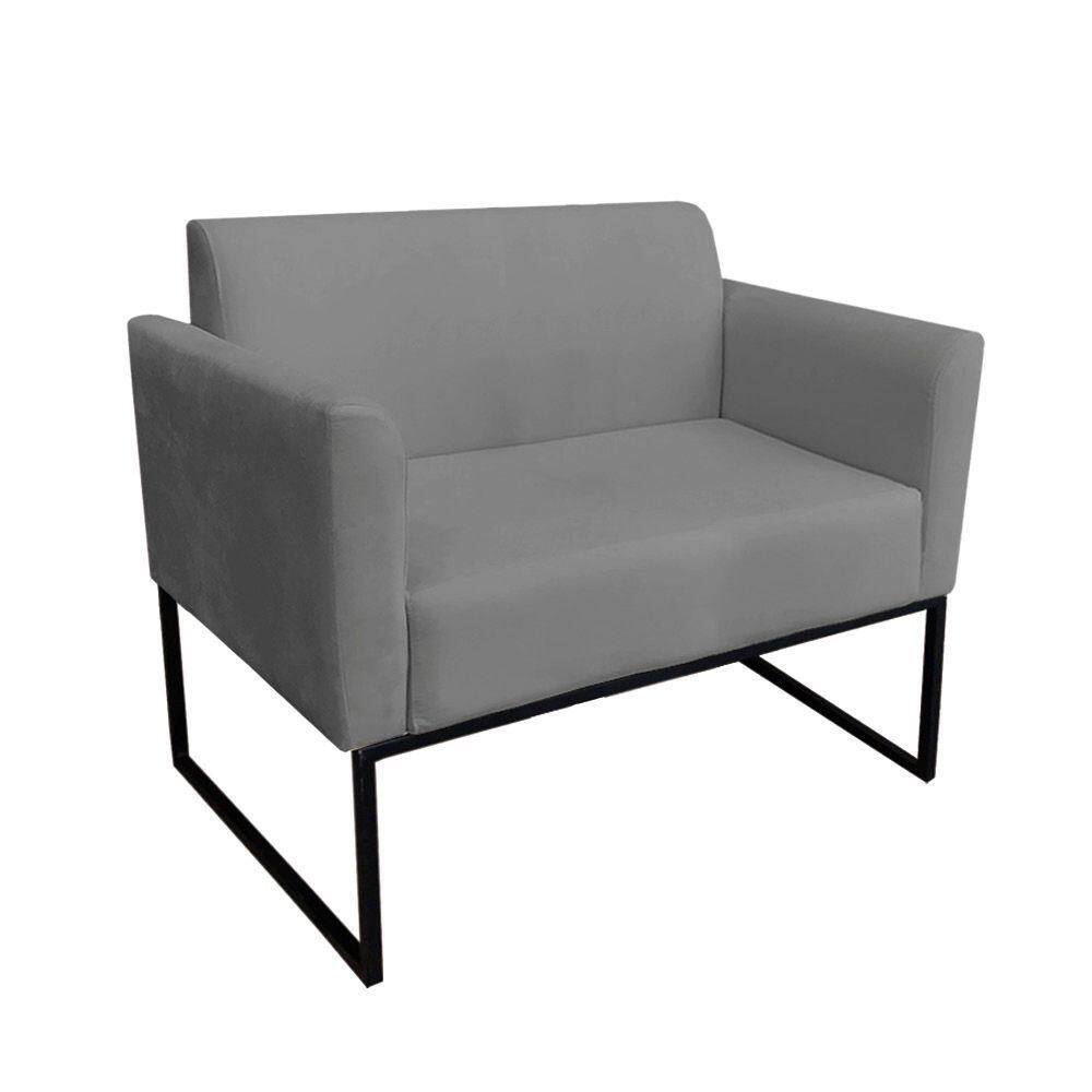 Namoradeira Marisa Suede Grafite Preto