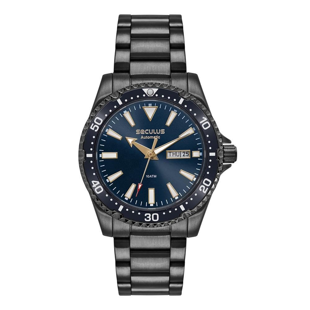 Relógio Seculus Masculino Ref: 44237gpsvpa4 Automático Black