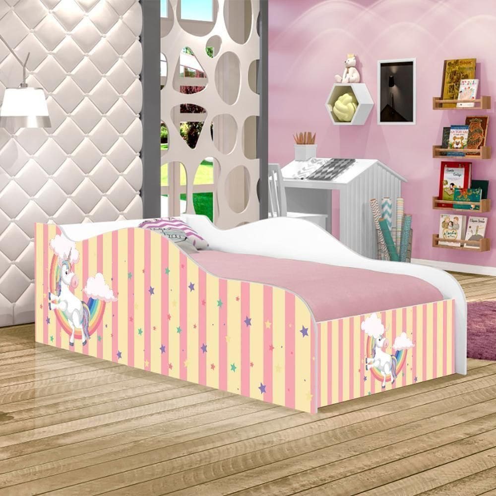 Cama Infantil Like Unicórnio No Céu Solteiro