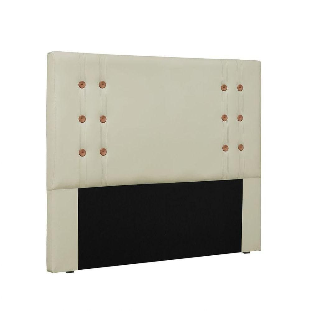 Cabeceira Gênova para Cama Box Casal 140cm Corino Bege