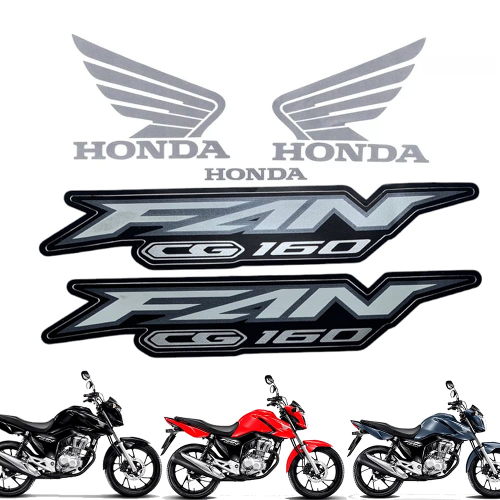 Jogo De Adesivos Faixa Honda Cg Fan 160 2024 Todas As Cores