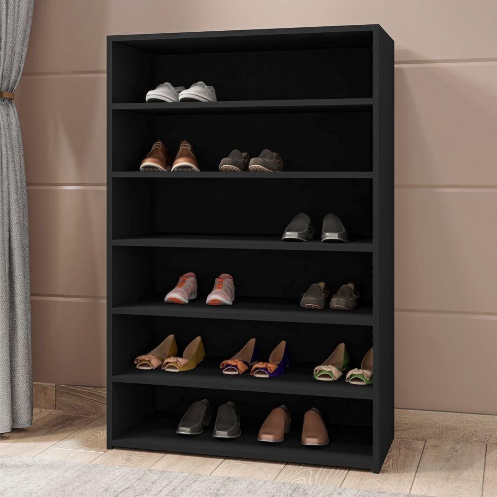 Sapateira Missy Com 5 Prateleiras Preto