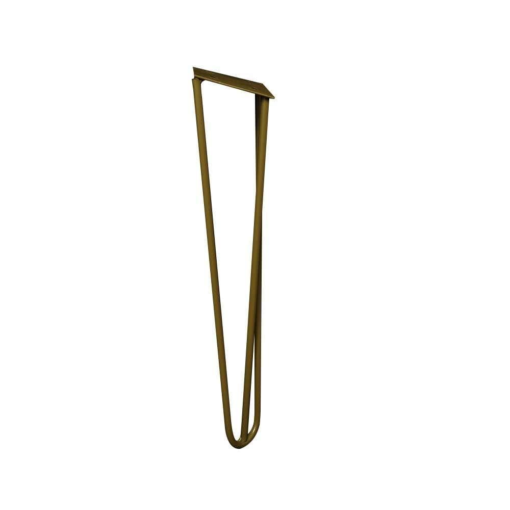 Kit 8 Pés De Metal 30 Cm Mesa De Canto Rack E Puffs Dourado