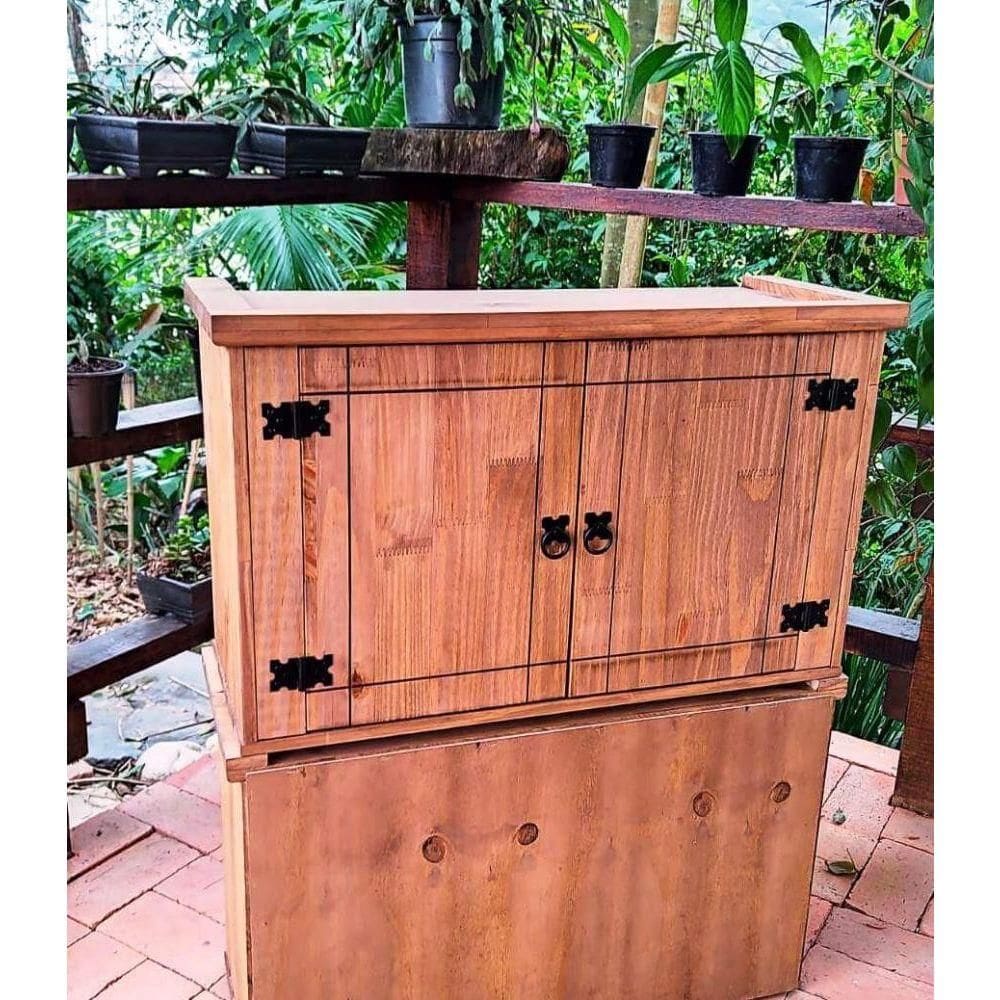 Aéreo 0,80 Fechado Plus De Madeira Maciça 50x80x32 Neppel