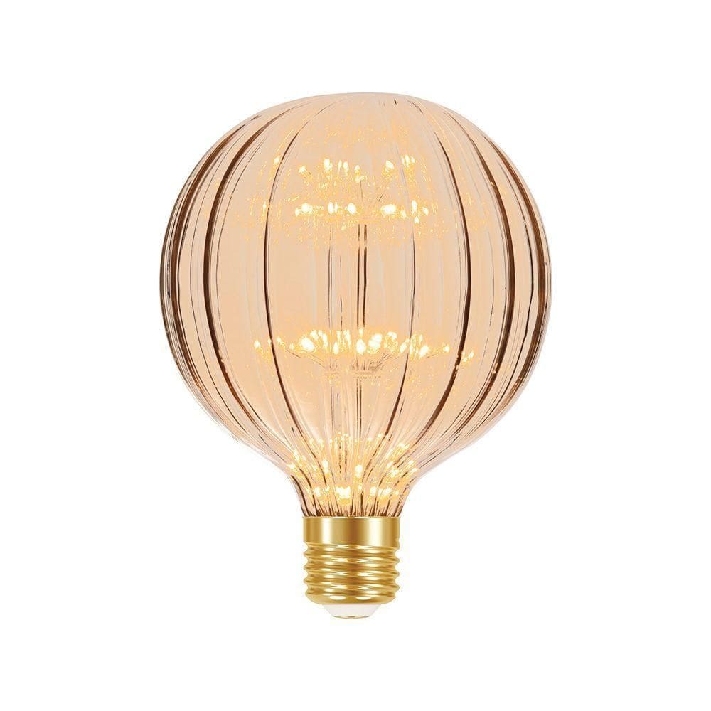 Lâmpada Led Taschibra Vintage Fireworks G125 E27 Bivolt 2200k Amarelo âmbar