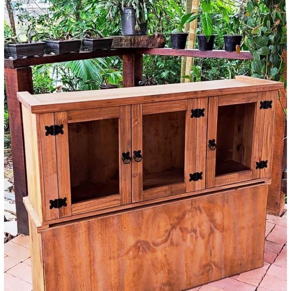 Aéreo De Madeira Maciça Plus 50x120x32 Móveis Neppel