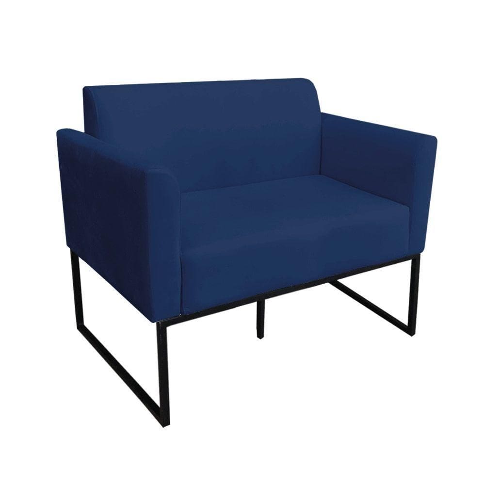 Namoradeira Marisa Suede Preto Azul Marinho