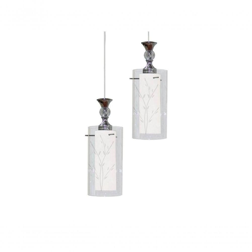 Lustre Pendente Td 292 Para 2 Lâmpadas E27 Bivolt Taschibra