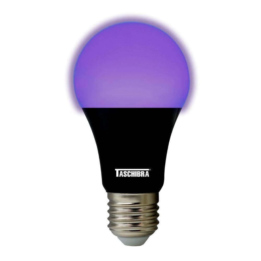 Lâmpada Led Luz Negra Bulbo 7w E27 Bivolt Taschibra