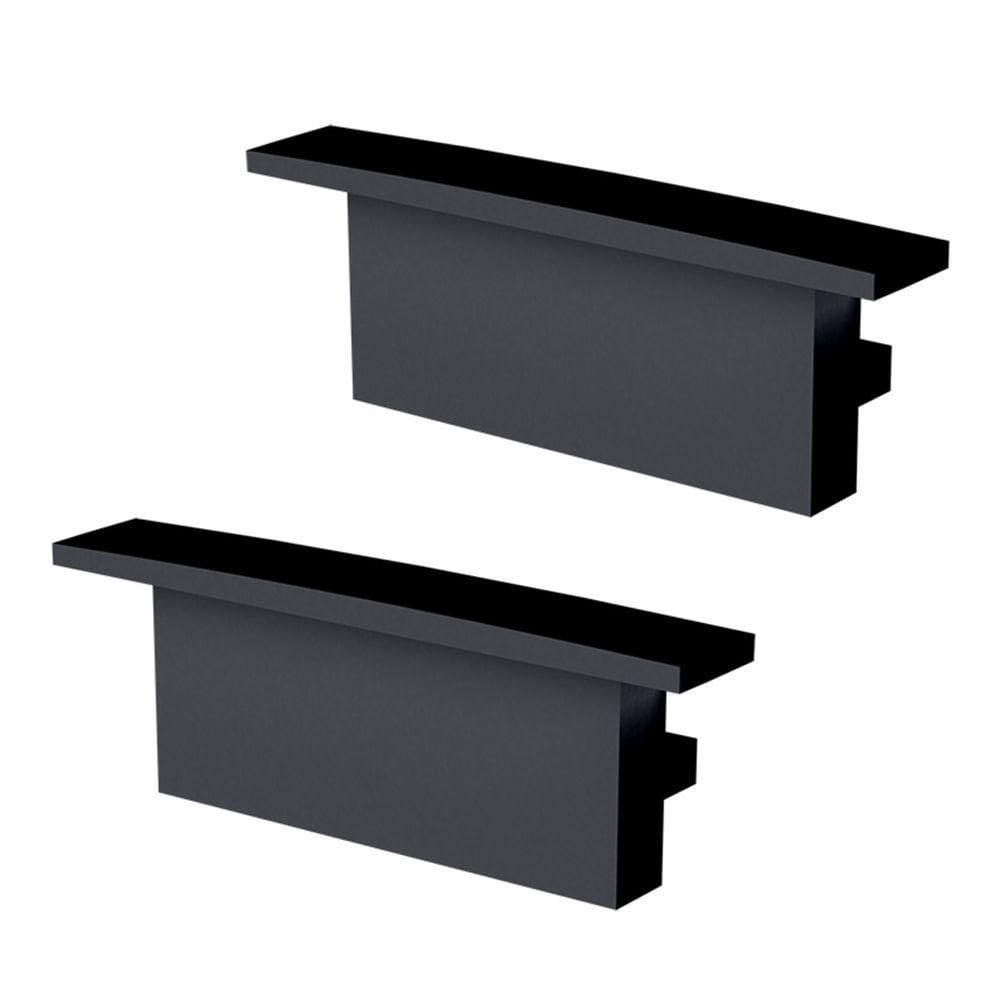 Perfil De Sobrepor Taschibra Para Fita De Led Zenith 5x2 Com 3 Metros Preto