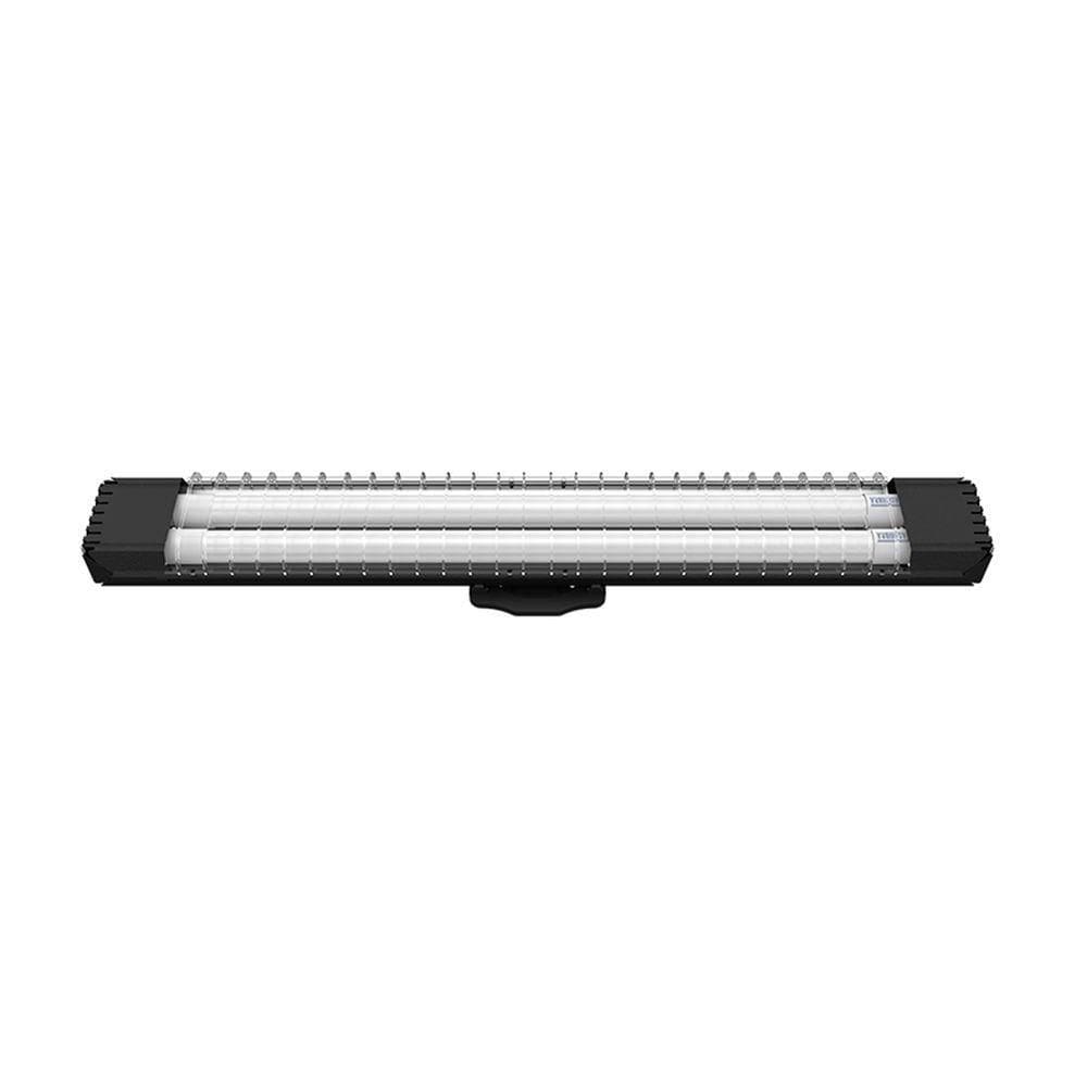 Luminária Sobrepor Taschibra Lumifácil 60cm C/ 2 Tubo Led 6500k Bivolt Preto
