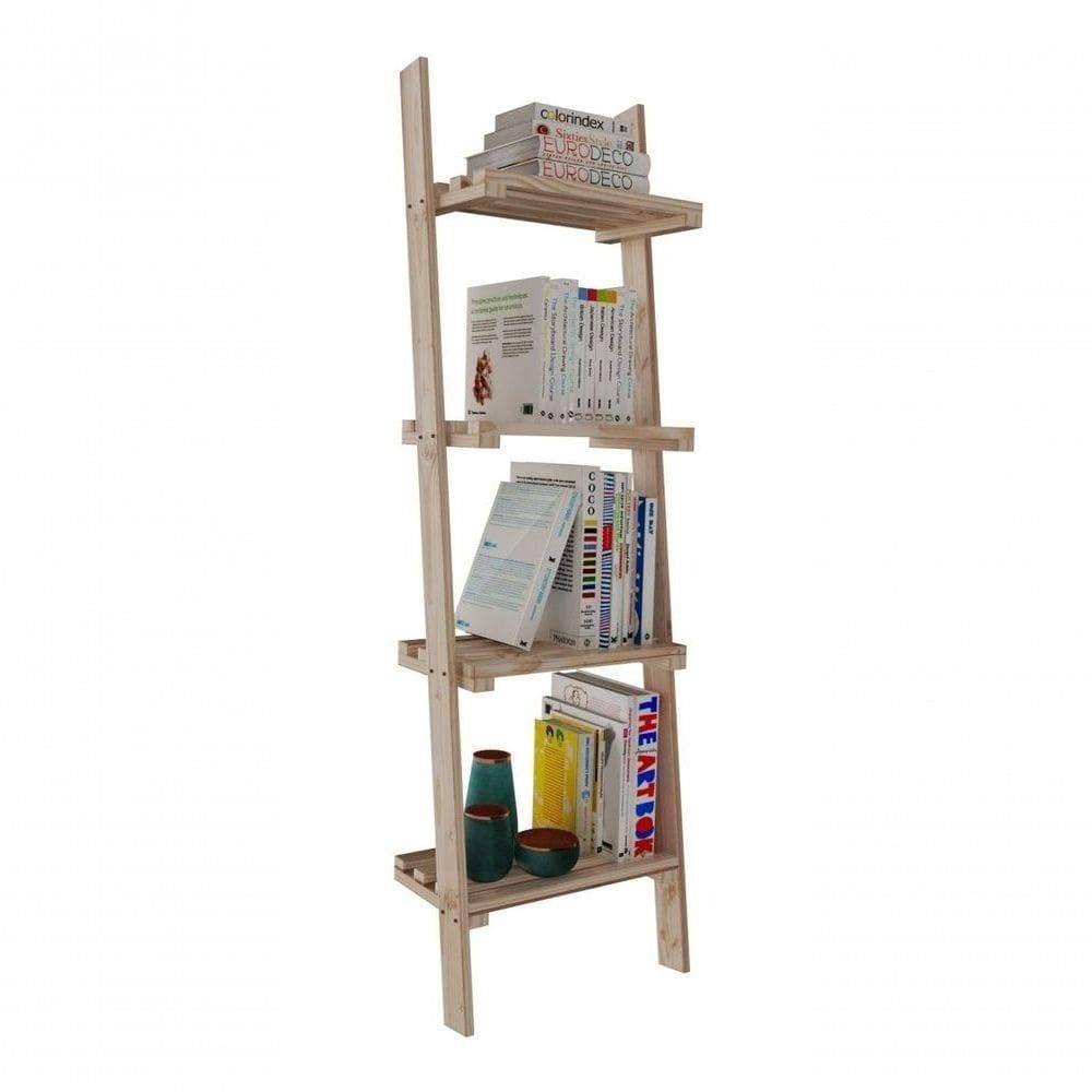 Estante De Livros Escada Estantea Multifuncional Promo