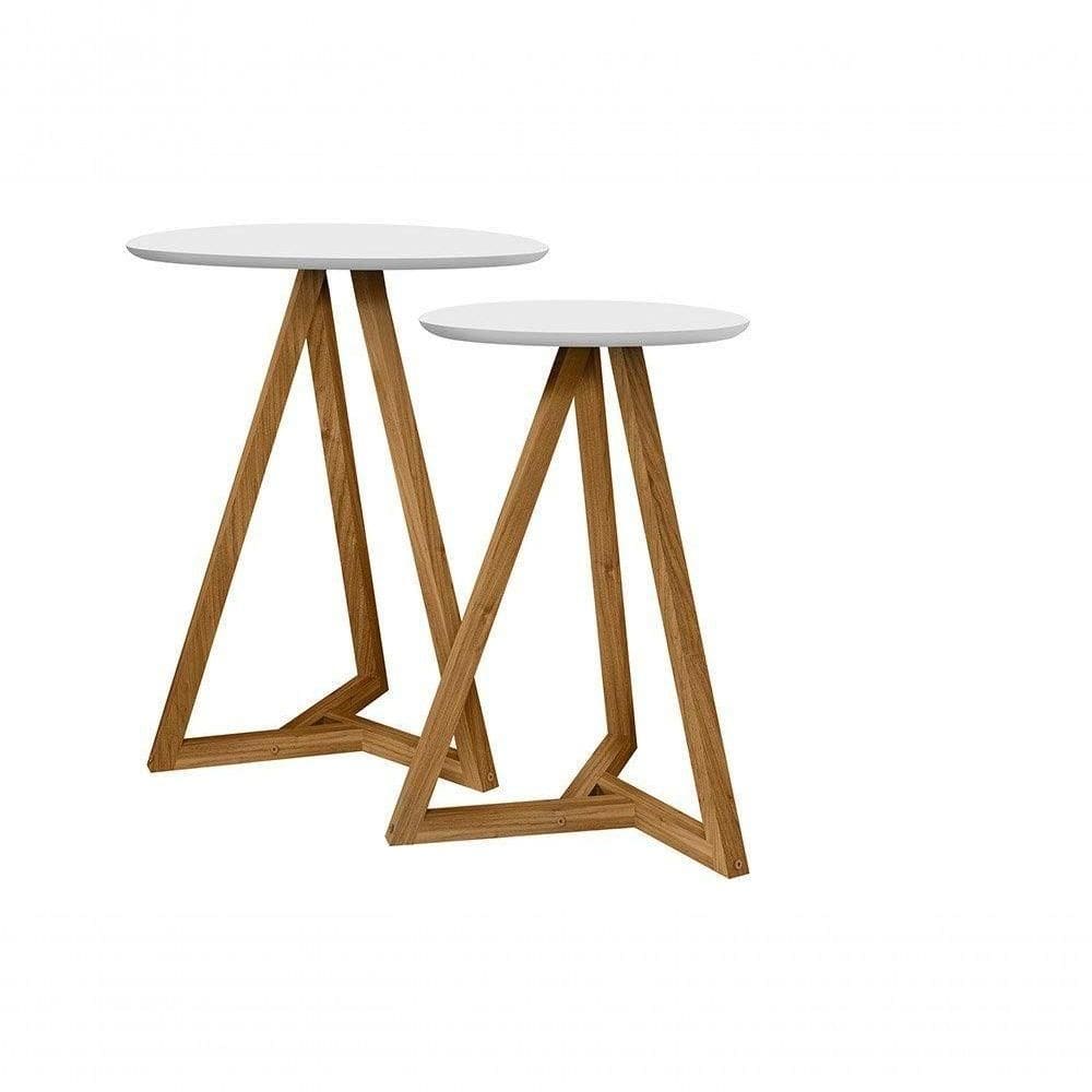 Mezanino Lateral Classic Branco/Nature - Tebarrot