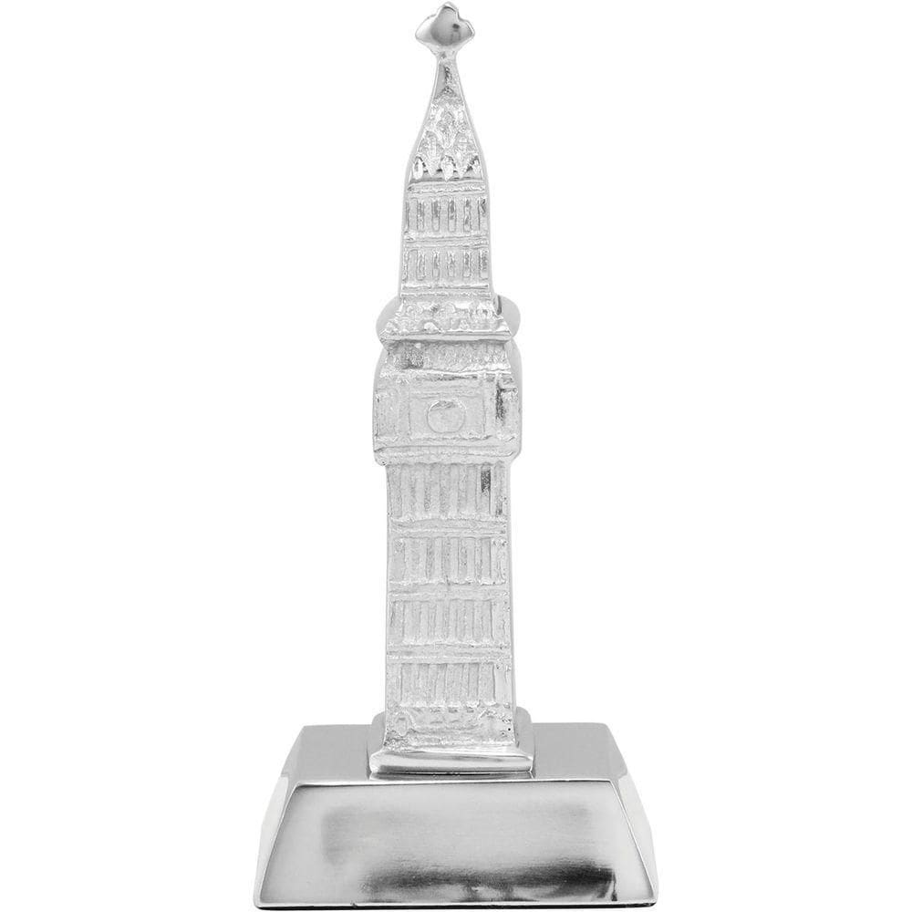 Tourism Adorno 19X9X6Cm Alumínio Prata Big Ben