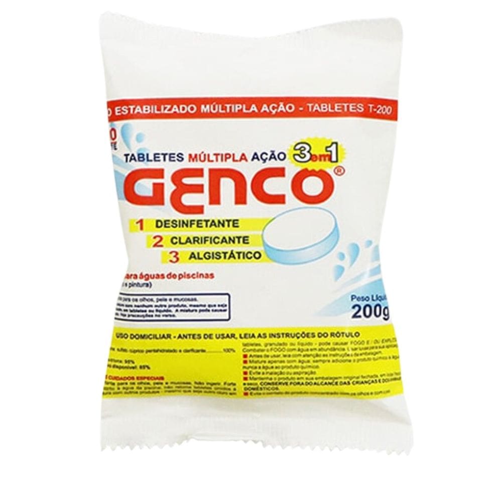 Tabletes Multipla Acao 3 Em 1 200G Genco