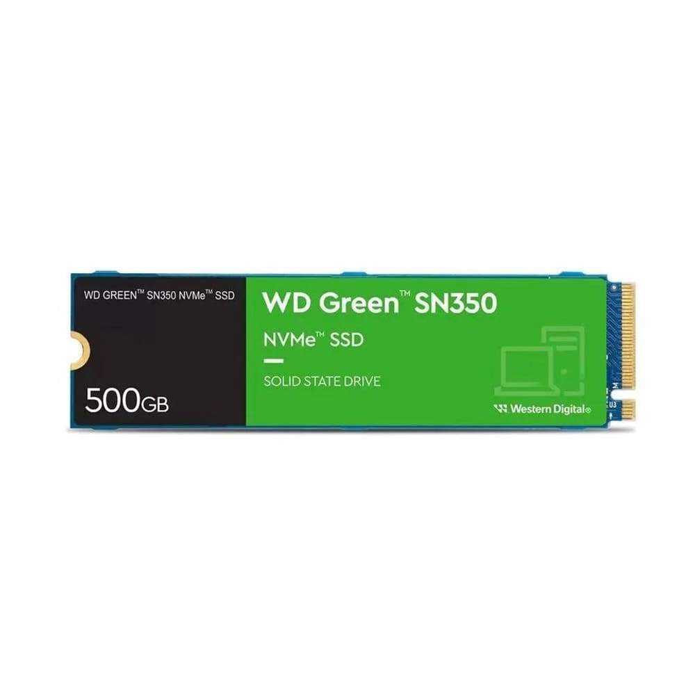 SSD, Green SN350, 500GB, M.2 2280, NVMe, Preto - Western Digital