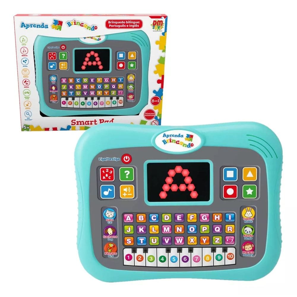 Tablet Brinquedo Smart Pad Educativo Música - Dmtoys