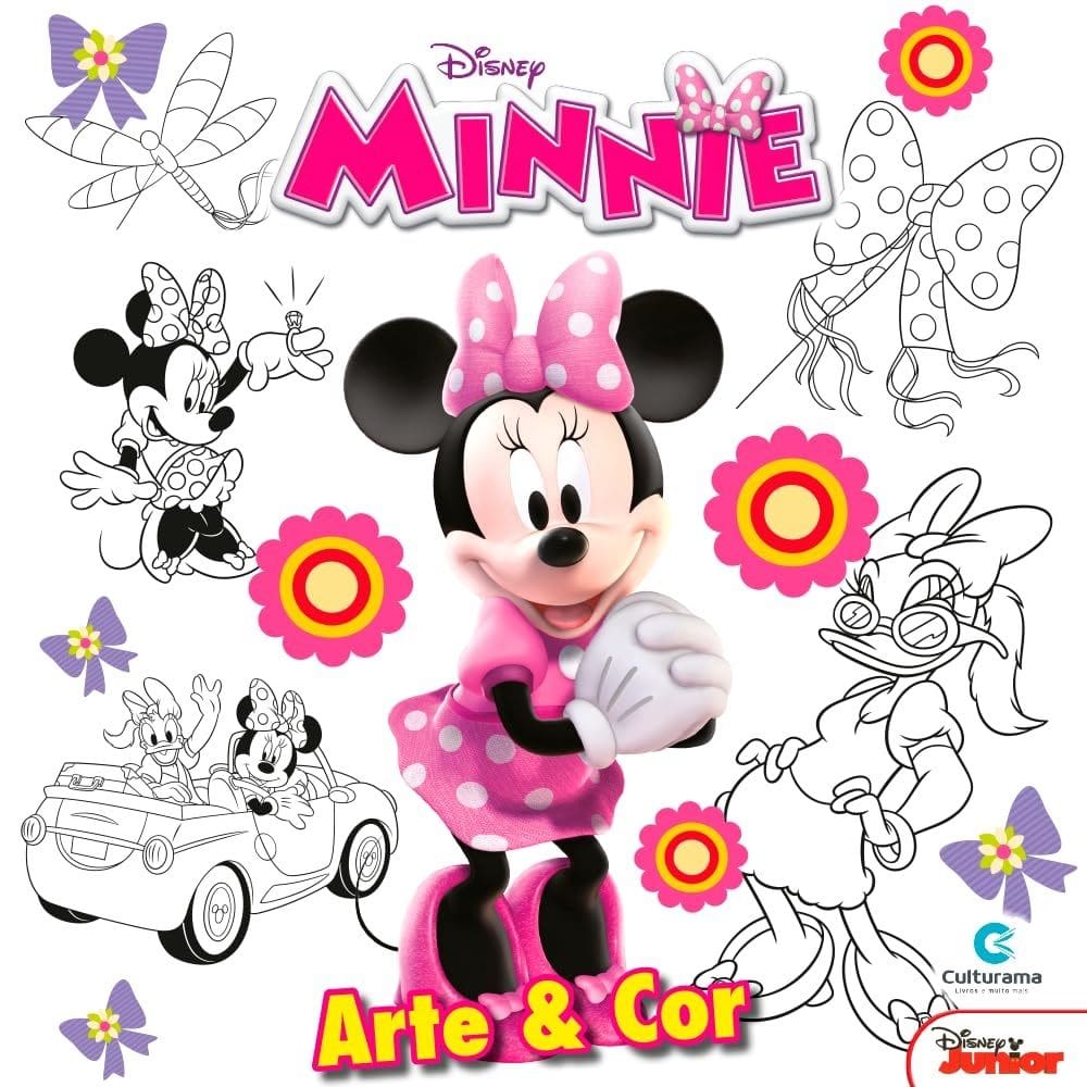 Livro e Album de Colorir Arte & Cor Minnie - Culturama