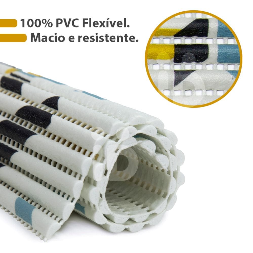 2 Tapete Escorredor De Louça Pia PVC Antimofo 43x33cm M129