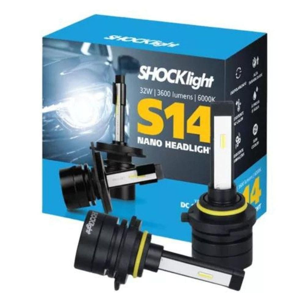 Lâmpada Shockligth Led S14 Nano Hb3/hb4 6000k 12v Headligth