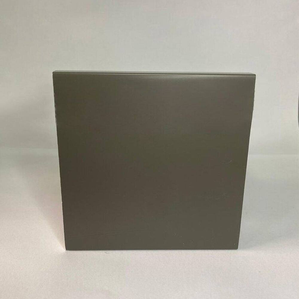 Kit com 5 Barras Rodapé de Poliestireno 10cm X 15mm Frisado Color 12m Cinza Escura