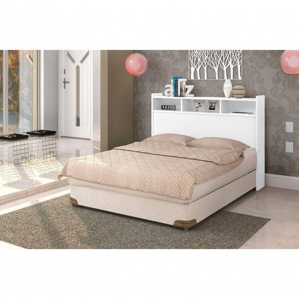 Cabeceira Casal Melissa Box Branco