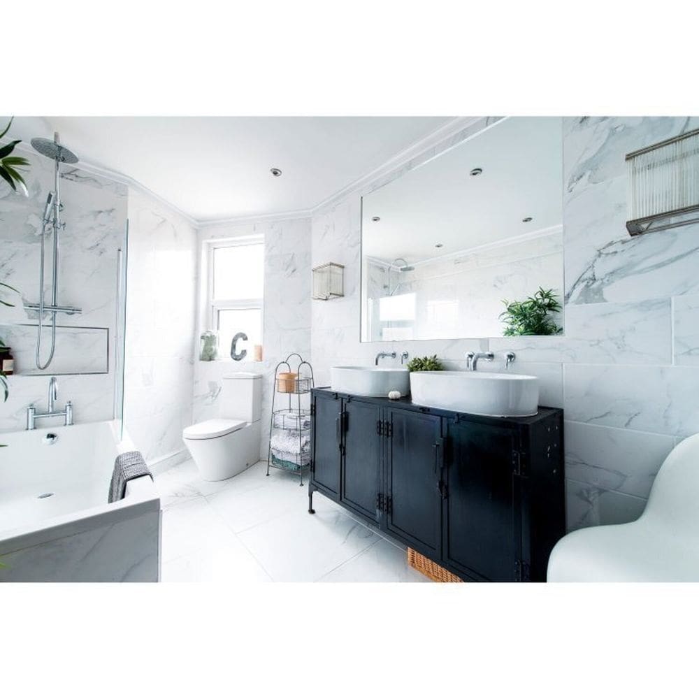Kit com 3 Barras Moldura de Teto Rodateto de Poliestireno M6 Metro Linear 6m Branco