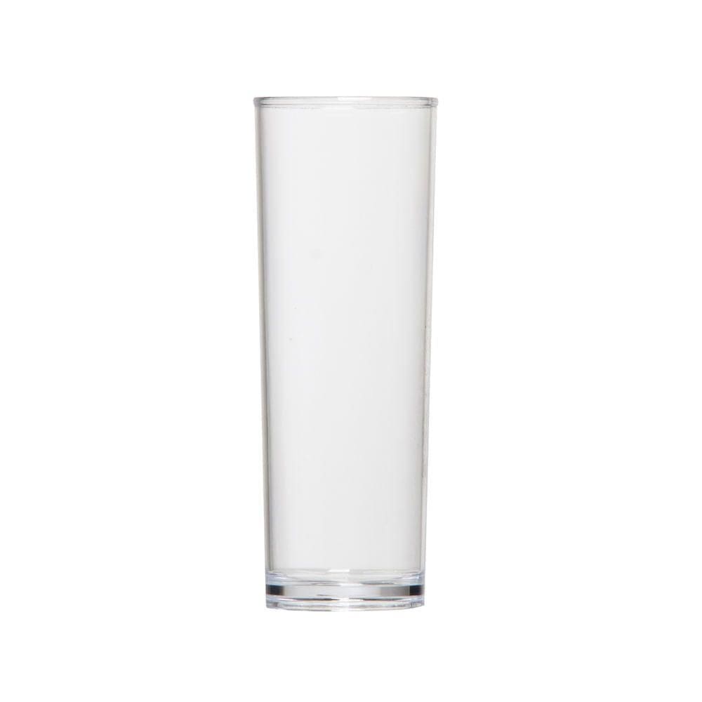Copo Long Drink Slim 300ml Natural Em Policarbonato Linha Salut Vem