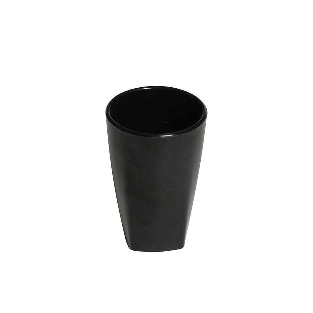 Copo Dolce Redondo 80ml Preto Em Policarbonato Linha Profissional Cook Vem
