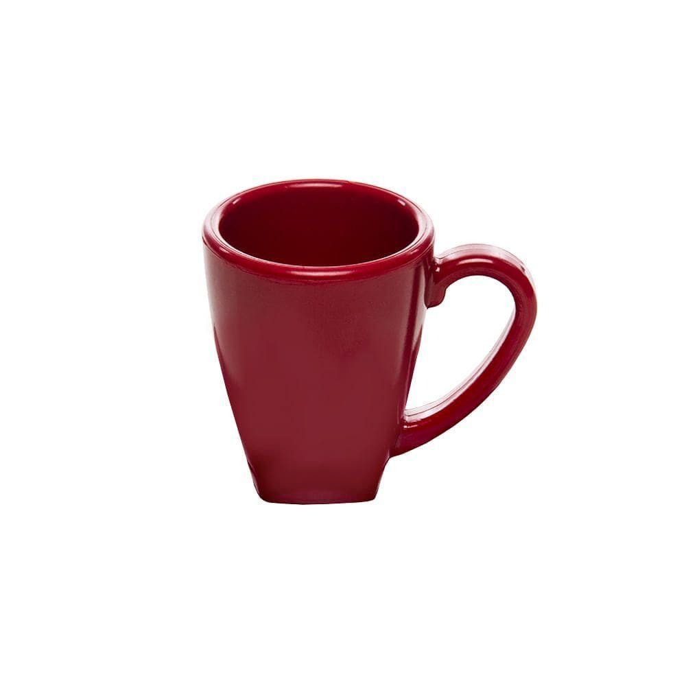 Xícara Elegance Para Café 80ml Vermelha Em Policarbonato Linha Profissional Cook Vem