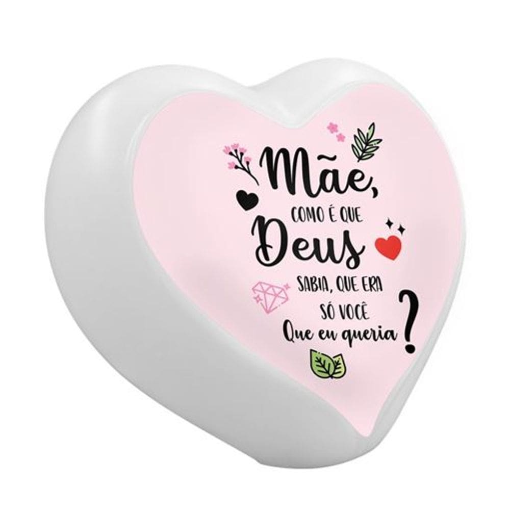 Luminária Coração Como Deus Sabia USB