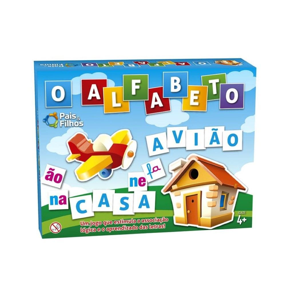 Jogo O Alfabeto 590 Peças Brinquedo Educativo De Alfabetização - Pais e Filhos