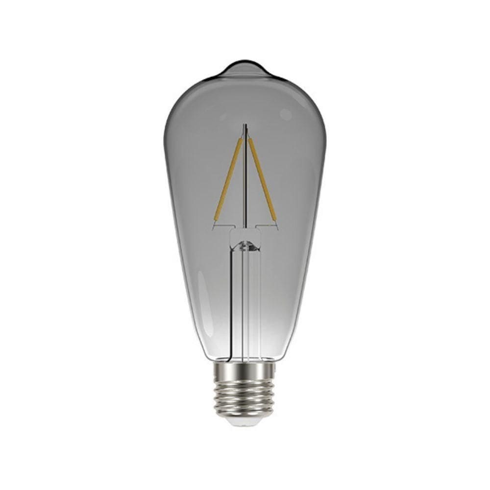 Lâmpada Led Filamento St64 Taschibra E27 Fumê Bivolt