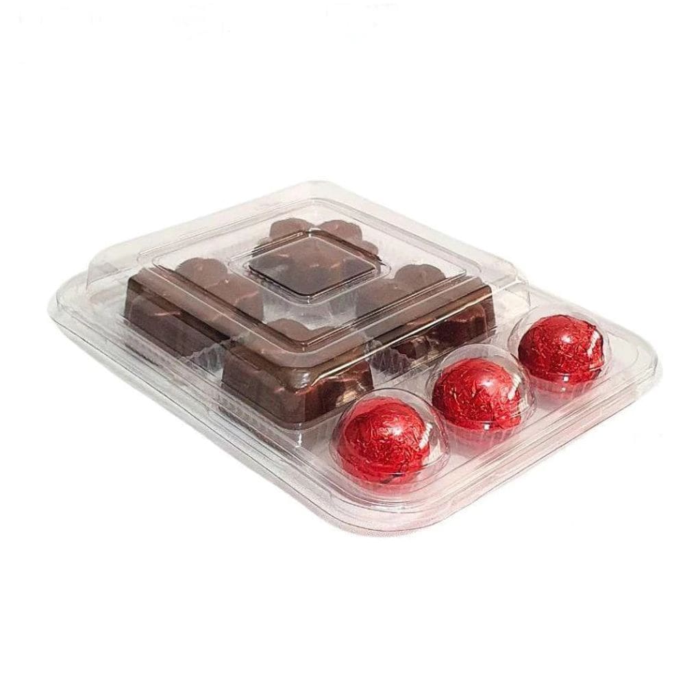 Kit Festa Para Fatia de Bolo e 3 Docinhos Fiesta TOP Cristal 10 Peças