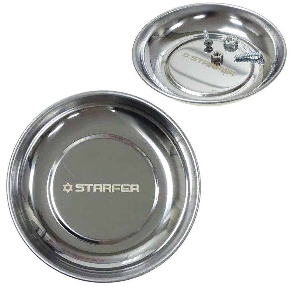 Bandeja Magnética Circular 148mm Prato Suporte Organização de Ferramentas Imantada - Starfer
