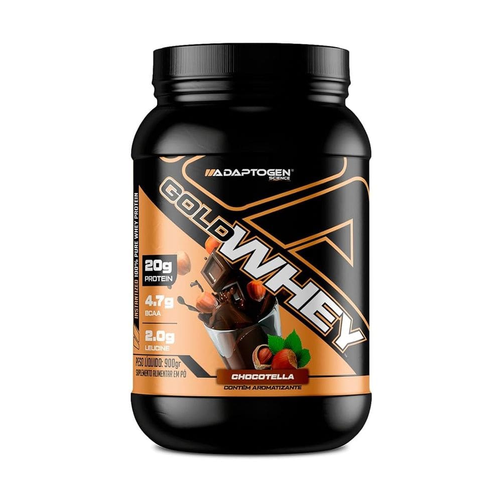 Whey Protein Gold Whey Sabor Chocotella 900g Adaptogen