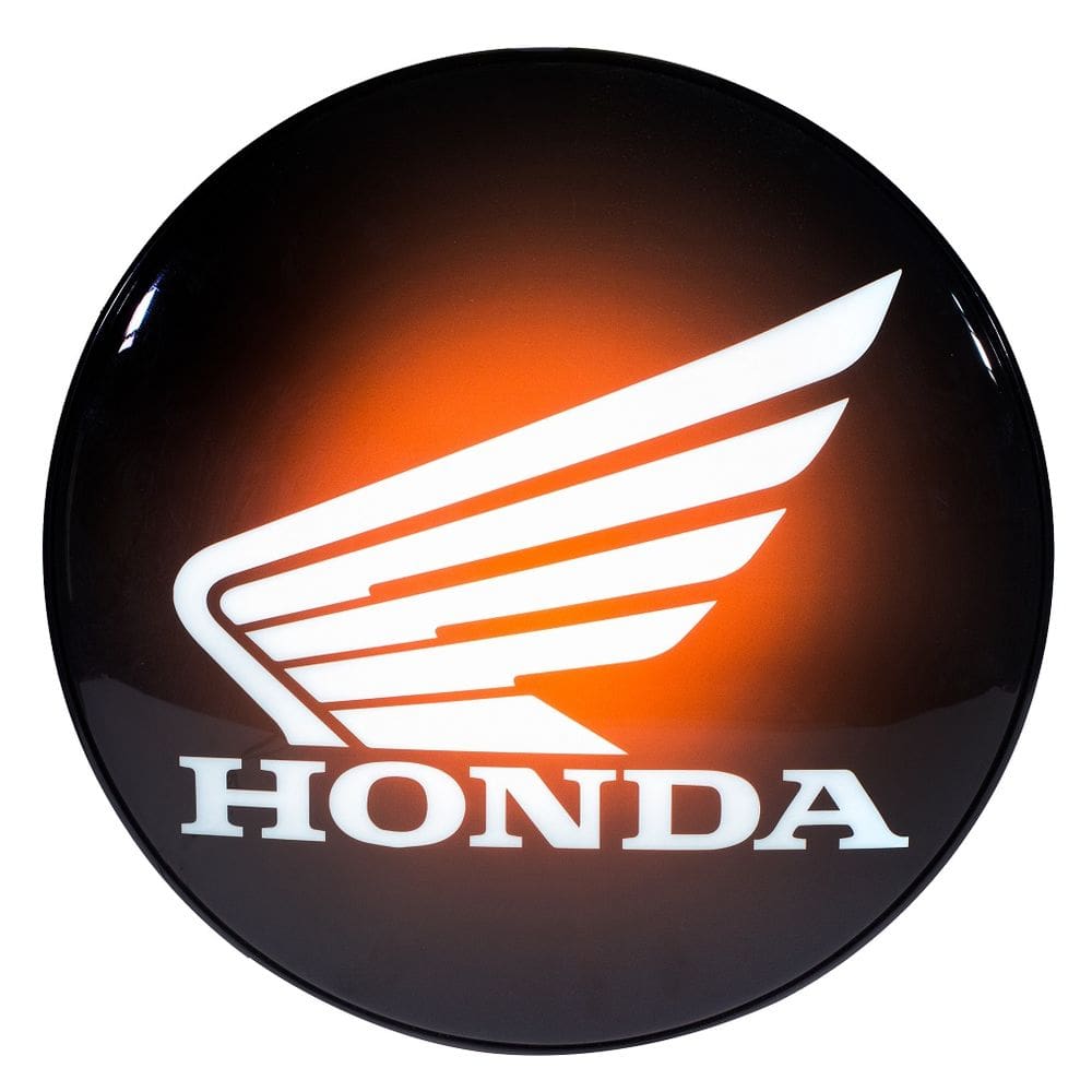 Luminoso de Parede Honda Moto Retrô Vintage para Bar, Garagem, Churrasqueira, Espaço Gourmet
