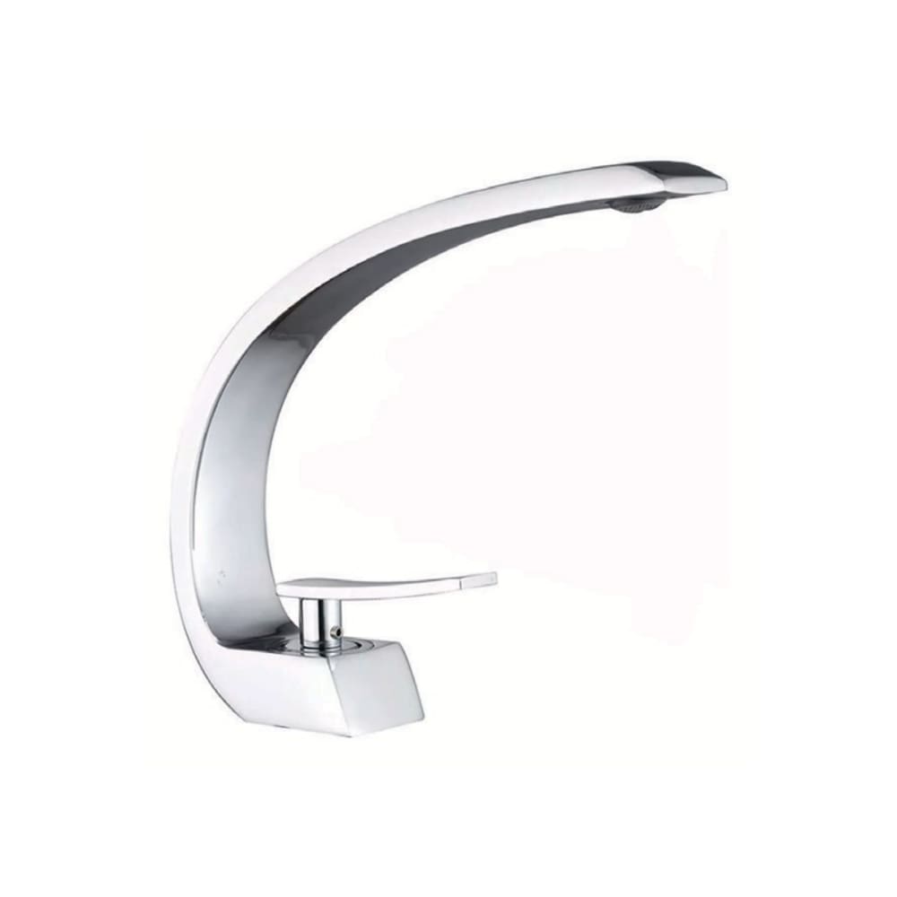 Torneira Banheiro Monocomando Cascata Curva Cromada Premium