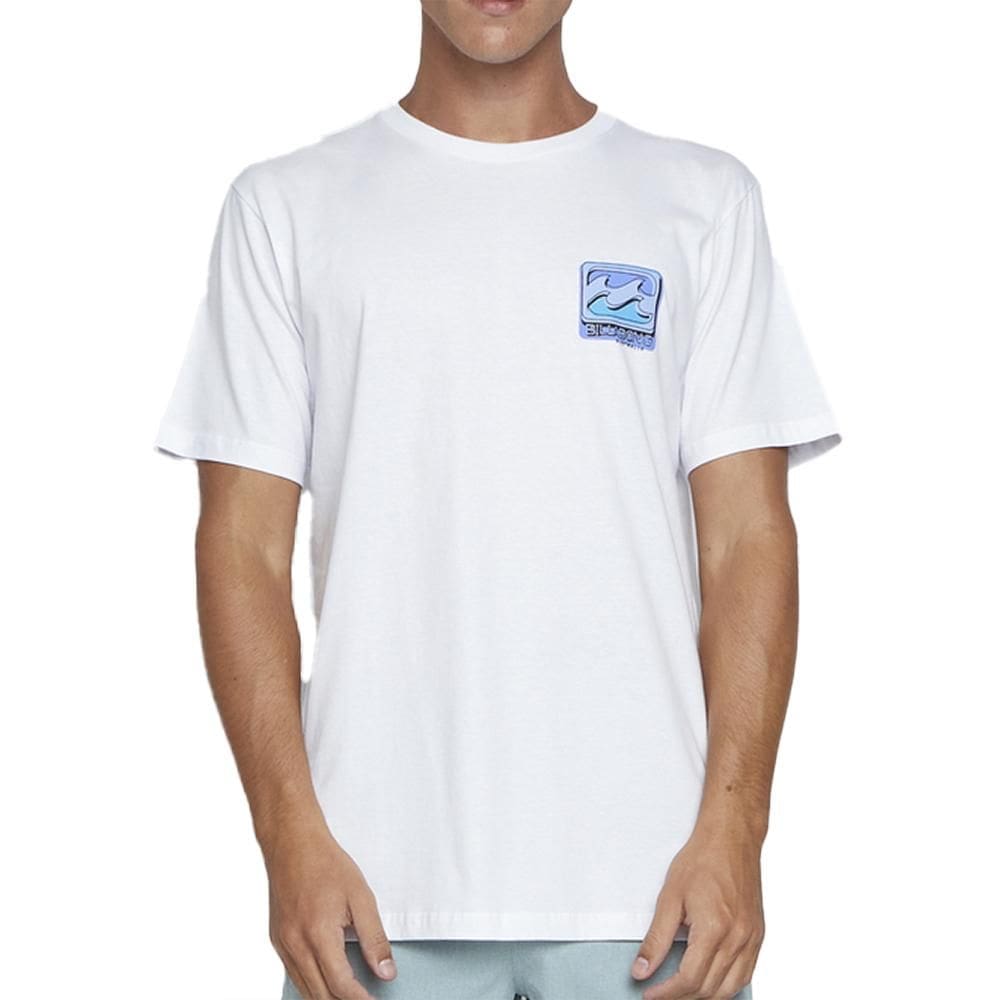 Camiseta Billabong Crayon Wave SM25 Masculina Branco