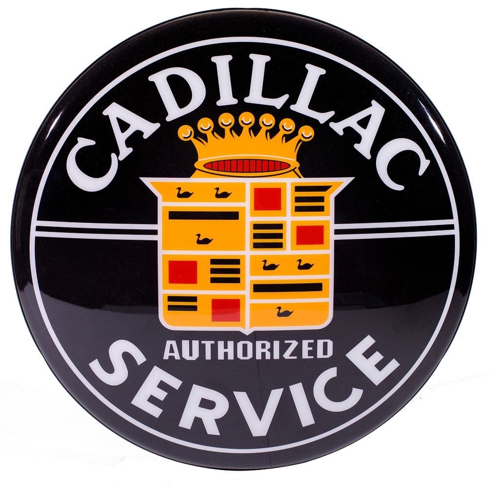 Luminoso de Parede Cadillac Service Marcas de Carro Retrô Vintage para Bar, Garagem,oficina Mecânica