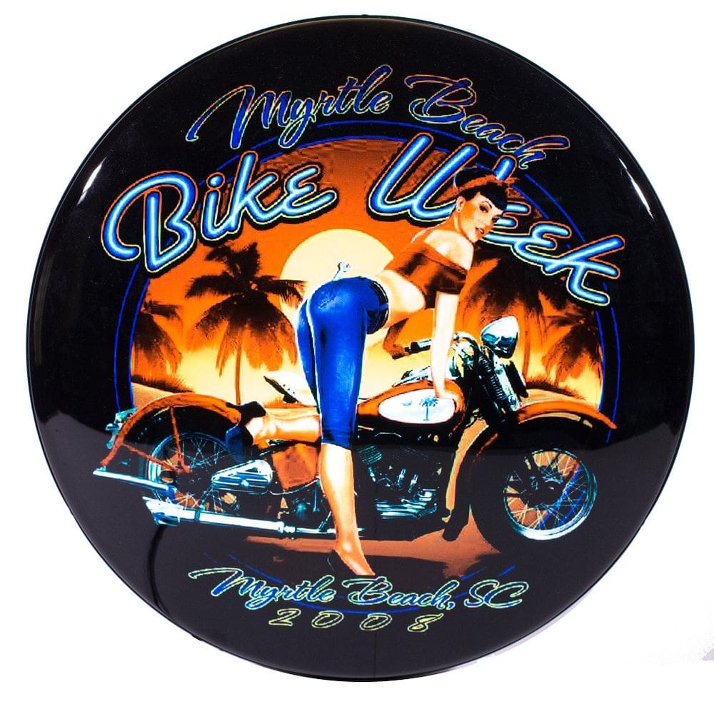 Luminoso de Parede Bike Week Motocicleta Retrô Vintage P Bar, Garagem, Churrasqueira, Espaço Gourmet