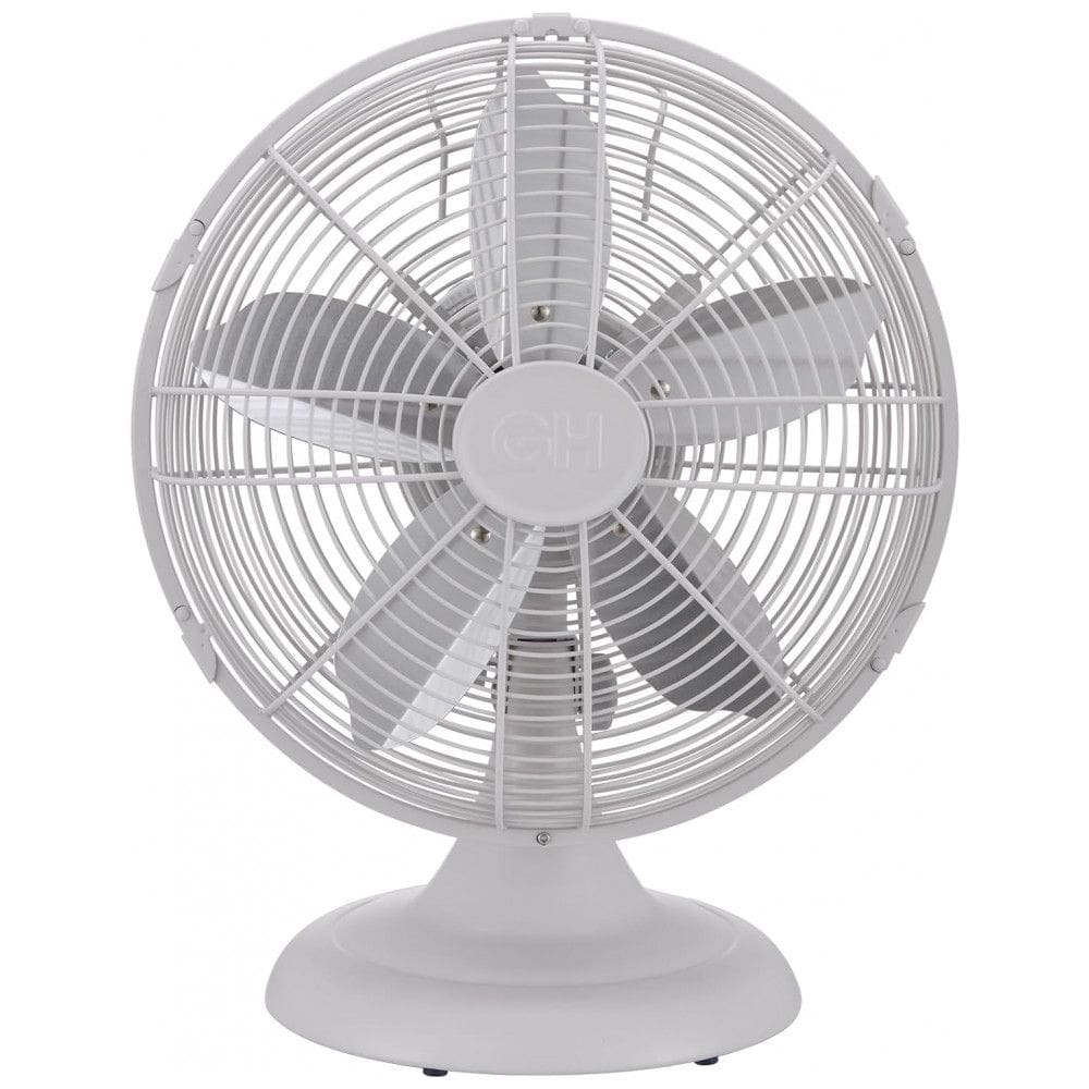 Ventilador de Mesa Retrô com 3 Velocidades 110V Hunter 90602 Branco