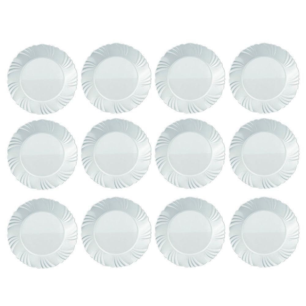 Prato De Sobremesa Duralex Opaline Pétala 19,5 Cm 12 Unidades - Nadir
